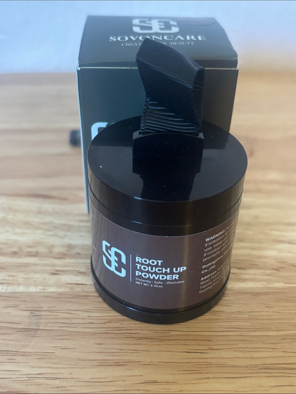 SOVONCARE Root Touch Up Powder Hairline Shadow Concealer Brown 0.35 oz